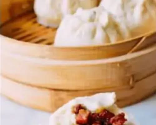 D9.叉烧包(2pcs) Steamed BBQ Pork Buns
